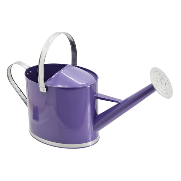 Arcadia Garden Products Chic 1.8 Gal. Purple Metal Watering Can