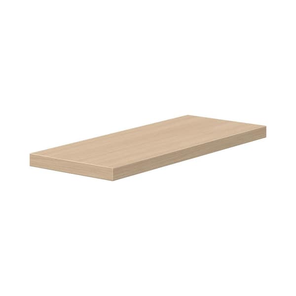 30 in. W x 1.5 in. H x 12 in. D in Timberline Mojavi Oak Brown to Assemble Floating Shelf with Mounting Bracket