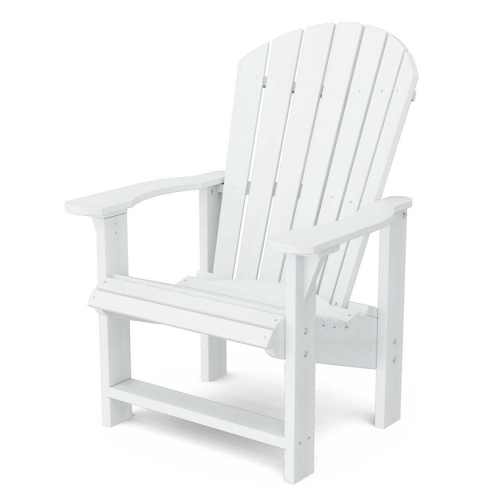 Heritage White Plastic Outdoor Upright Adirondack Chair price history on PriceWatchPro