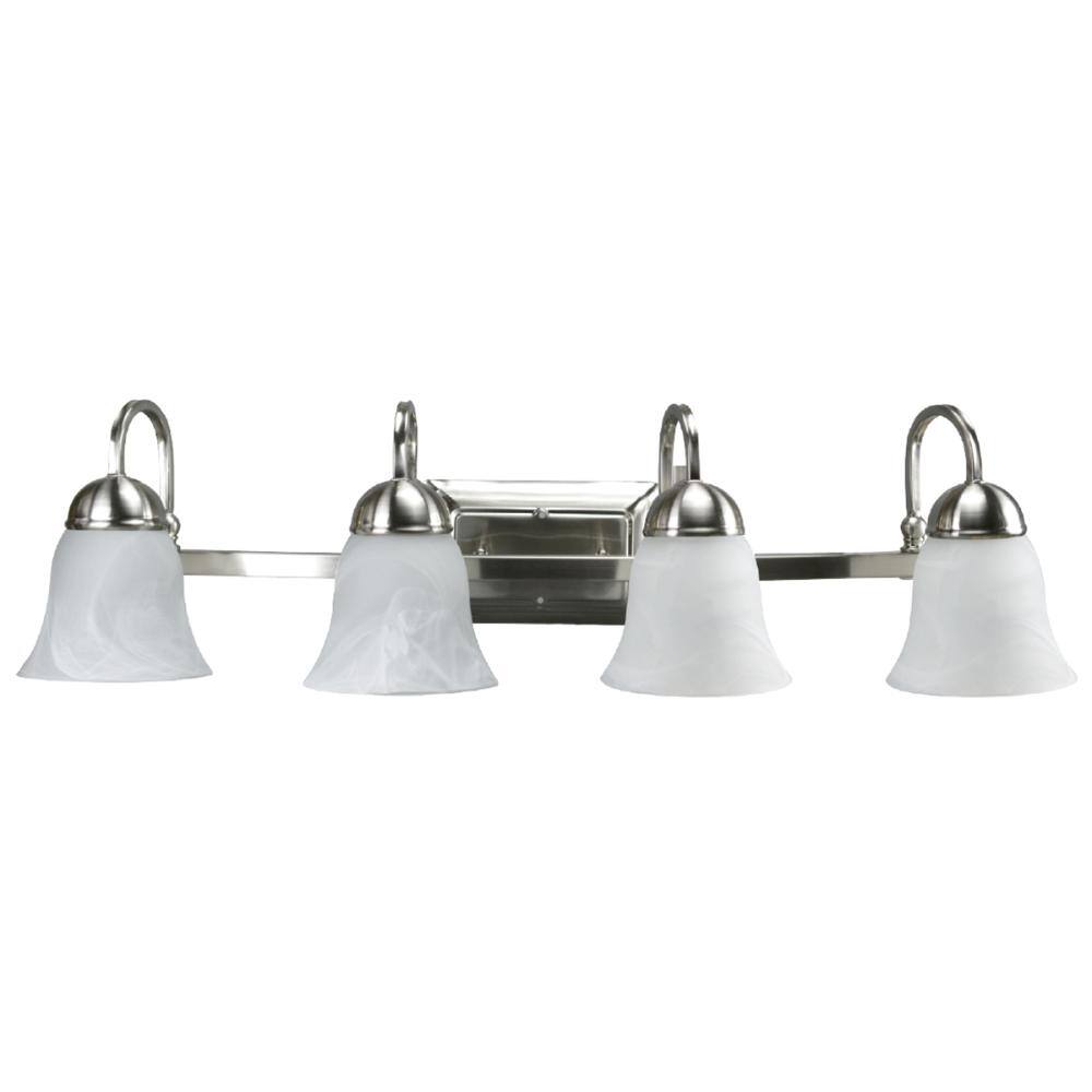 29.6 in. 4 head Brushed Nickel LED Vanity Light Bar price history on PriceWatchPro