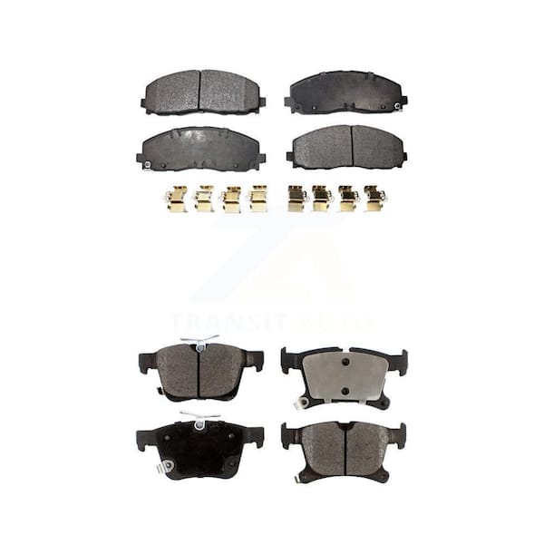 TEC Front Rear Ceramic Brake Pads Kit For Chrysler Pacifica Voyager Grand Caravan KTC-100257