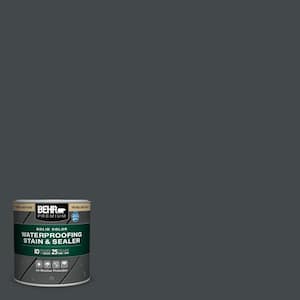 8 oz. #PPU24-23 Little Black Dress Solid Color Waterproofing Exterior Wood Stain and Sealer Sample