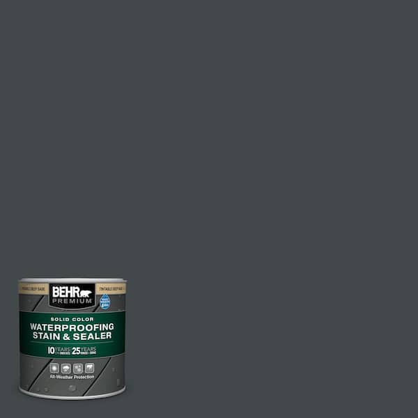 BEHR 5 gal. #ECC-10-2 Jet Black Solid Color House and Fence