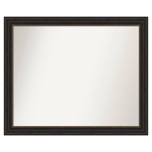 Amanti Art Accent Bronze 45 in. x 37 in. Custom Non-Beveled Polystyrene Antique Framed Bathroom Vanity Wall Mirror