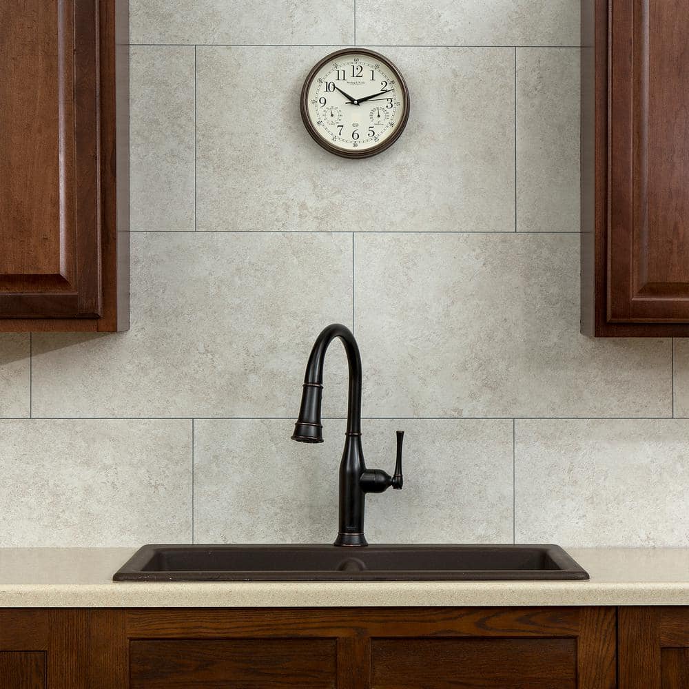 Rain Cloud 25.6 in. x 14.8 in. Vinyl Waterproof Interlocking Wall Tiles