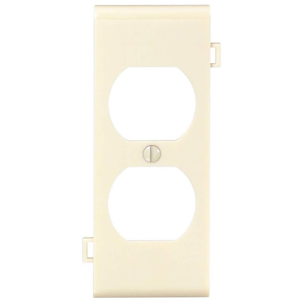 Ivory Thermoplastic Nylon Duplex Receptacle Wall Plate