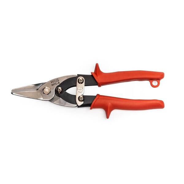 Set of 2 French Style Sheet Metal Shears, Straight and Curved