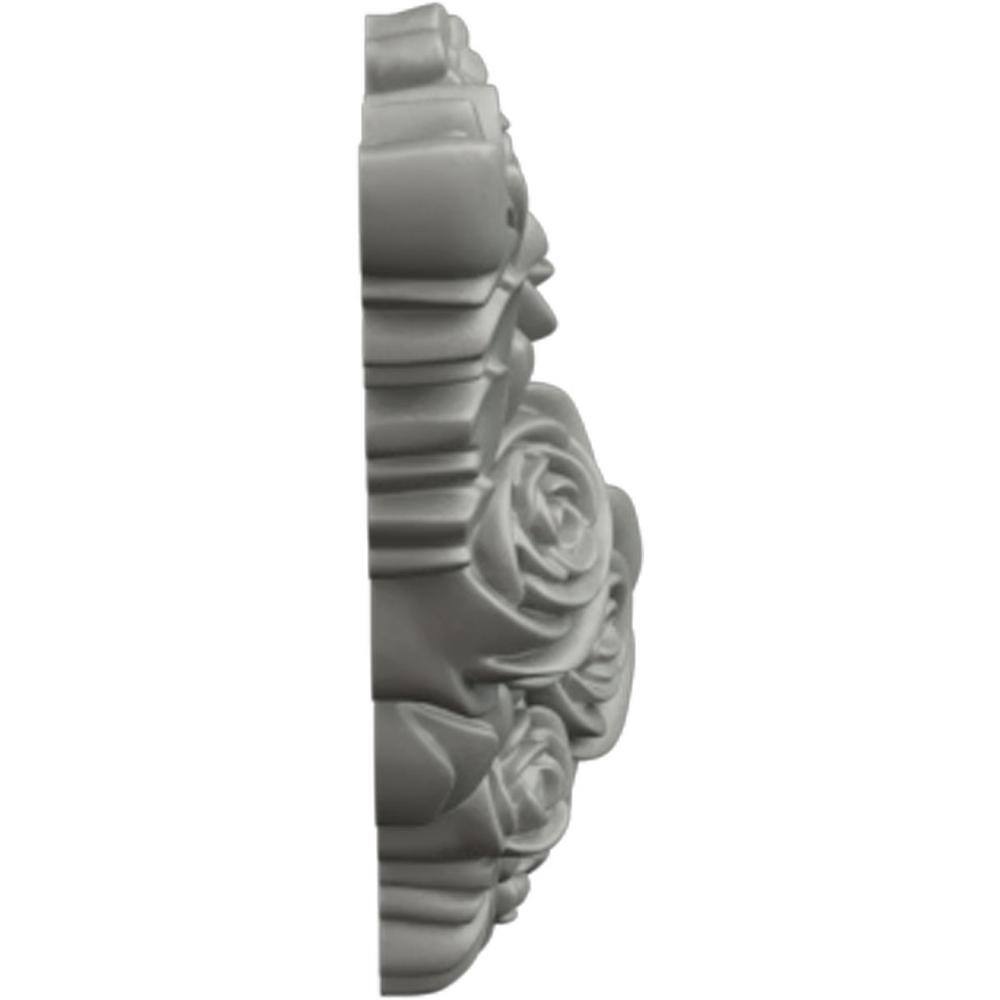 Salem 23'' White Polyurethane Floral Swag Onlay