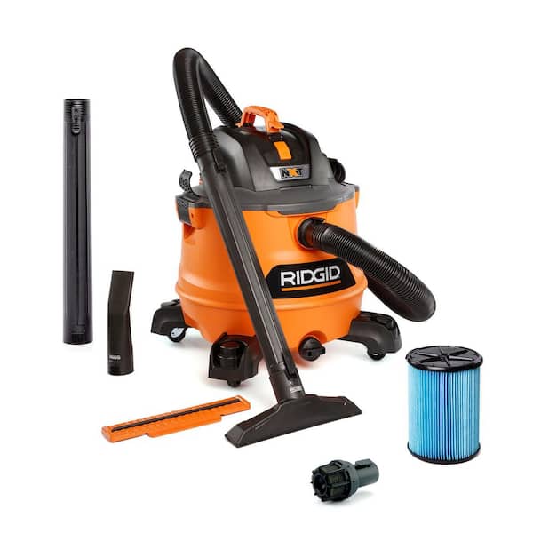 14 Gal. 6.0 Peak HP NXT Shop Vacuum HD1400 Wet Dry Vac with Fine Dust Filter, Diffuser, Wands, Hose and Accessories