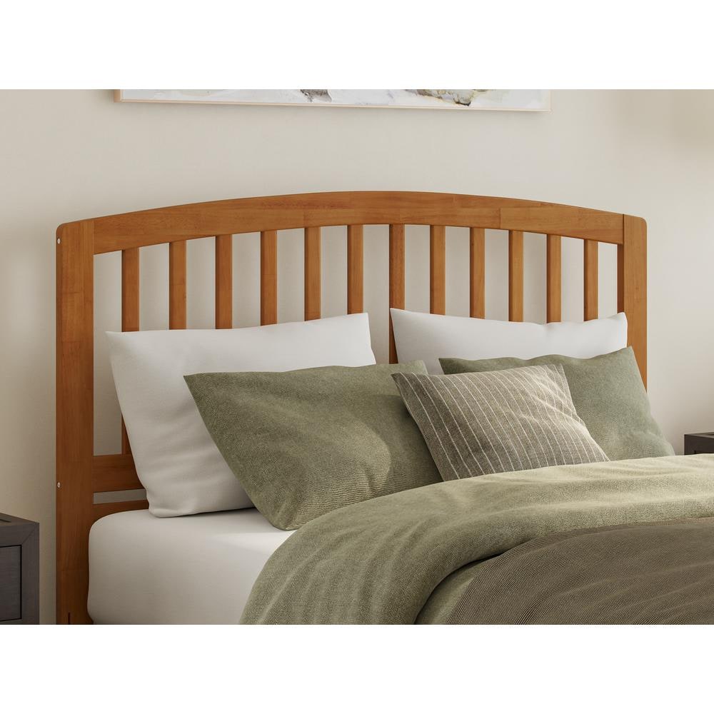 Richmond Light Toffee Solid Wood Queen Bed Frame