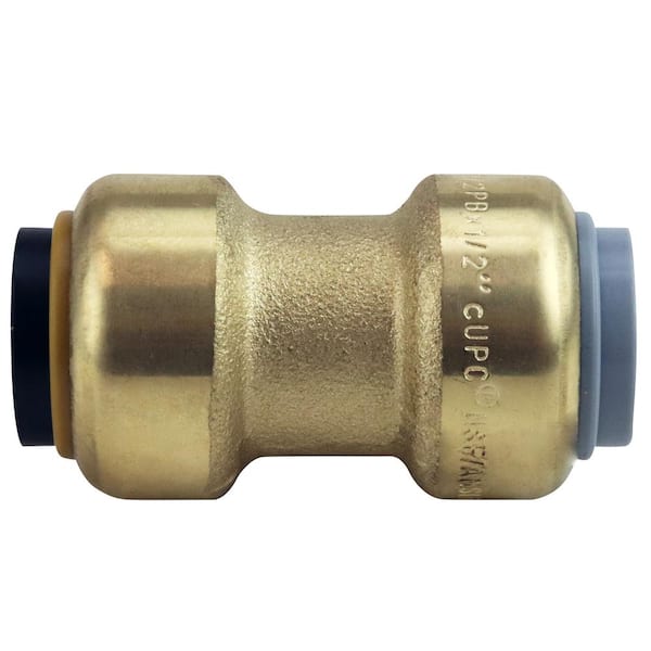 Tectite 1/2 in. Brass Push-to-Connect Polybutylene Conversion Coupling