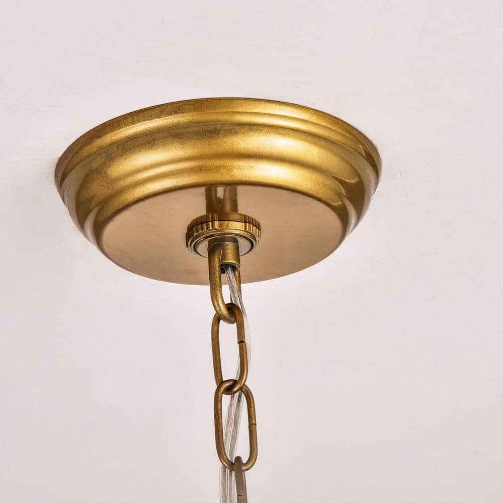 Valeria 24" Bronze and Crystal Sputnik Sphere Chandelier