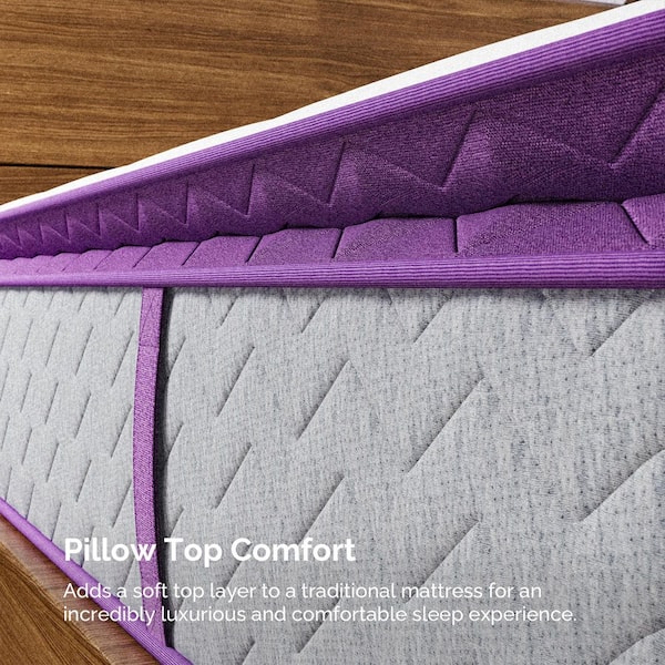 King Medium Firm Memory Foam Pillow Top14 in. Bed-in-a-Box Mattress