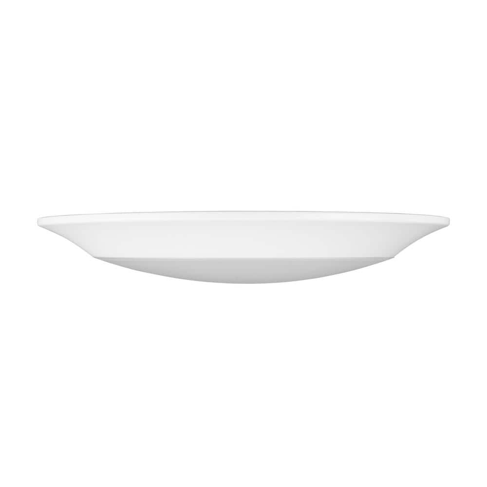 Matte White Aluminum Round LED Downlight, 9.44 Inches