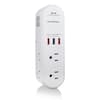Swivel Power 180-Degree Swiveling Design 6-Outlets & 3 USB Port Outlet Splitters Charging Wall Tap with Surge Protection