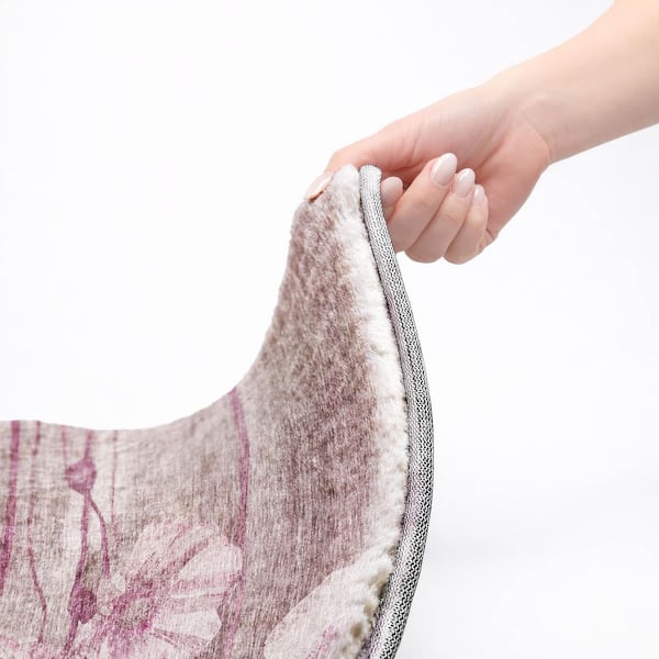 Dream Shag Premium Machine Washable Abstract ADS712 Plum 2 ft. x 3 ft. Accent Rug