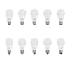 Feit Electric 60-Watt Equivalent A19 Non-Dimmable General Purpose E26 Medium Base LED Light Bulb, Bright White 3000K (10-Pack) OM60/930CA10K/10