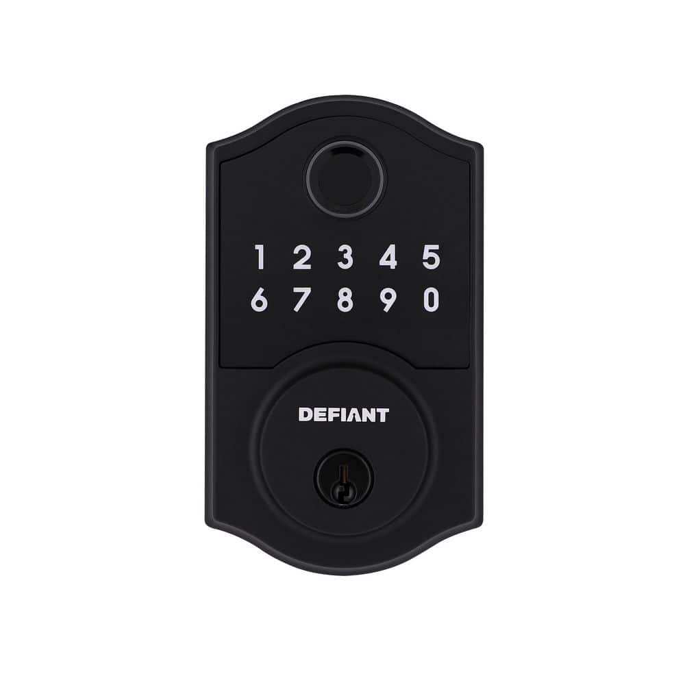 Castle Matte Black Fingerprint Electronic Keypad Deadbolt price history on PriceWatchPro