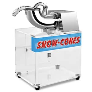 0 oz. Electric White Snow Cone Machine Ice Shaver Maker Shaving Crusher Dual Blades