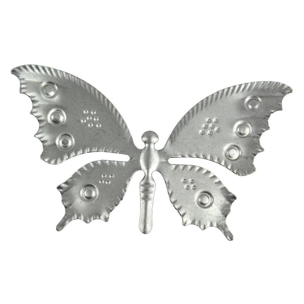 arteferro 2-9/16 in. x 4-5/16 in. and 0.0197 in. Stamped Raw Steel Small Butterfly