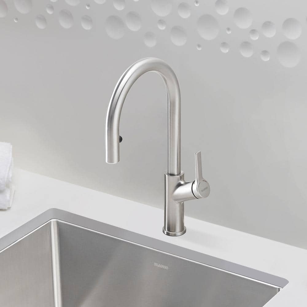 Classic Steel Pull-Down Spray Kitchen Faucet