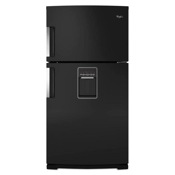 Whirlpool Gold 21.2 cu. ft. Top Freezer Refrigerator in Black