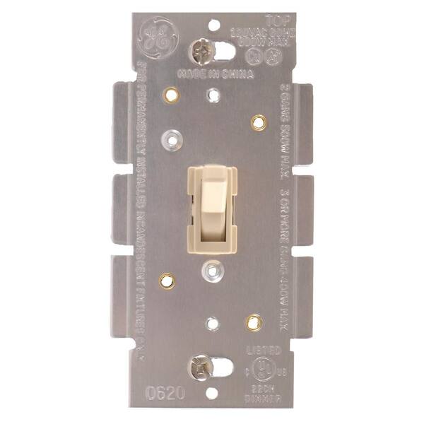 GE Toggle On/Off Dimmer Switch - Ivory