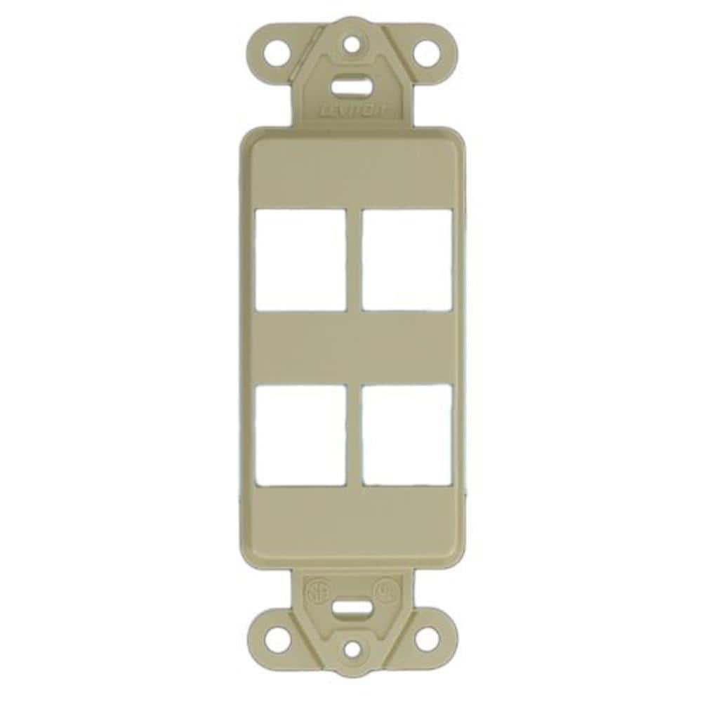 1-Gang Decora QuickPort 4-Port Insert in Ivory 41644-I price history on PriceWatchPro