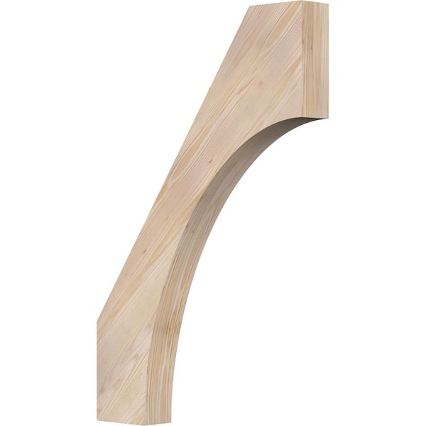 Ekena Millwork 3 1/2"W x 24"D x 36"H Westlake Smooth Knee Brace, Douglas Fir