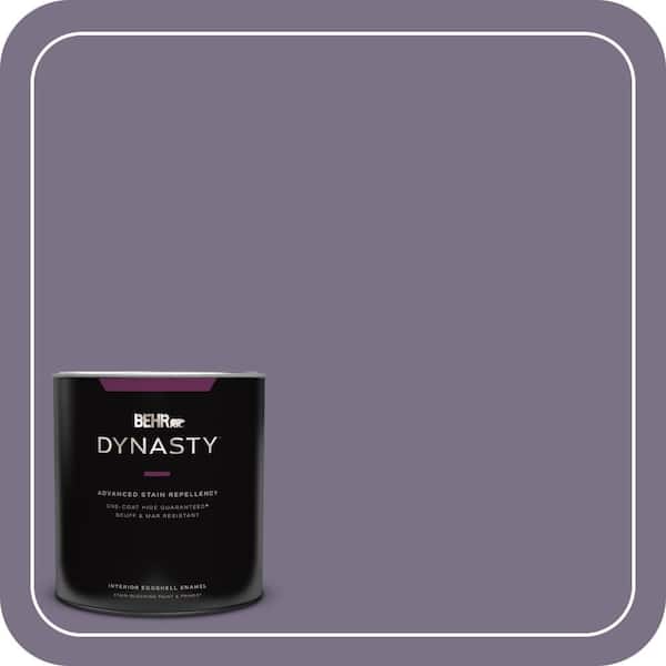 BEHR DYNASTY 1 qt. #660F-6 Peruvian Violet Eggshell Enamel Interior Stain-Blocking Paint & Primer