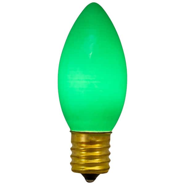 Northlight C9 Green Opaque Christmas Replacement Bulbs (Pack of 4)