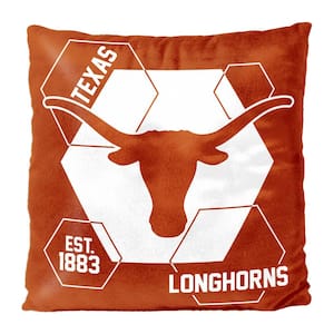 NCAA Texas Connector Velvet Reverse Pillow