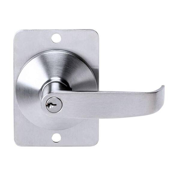 Tell Manufacturing Cortland Satin Chrome Keyed Lever Exit Device Trim