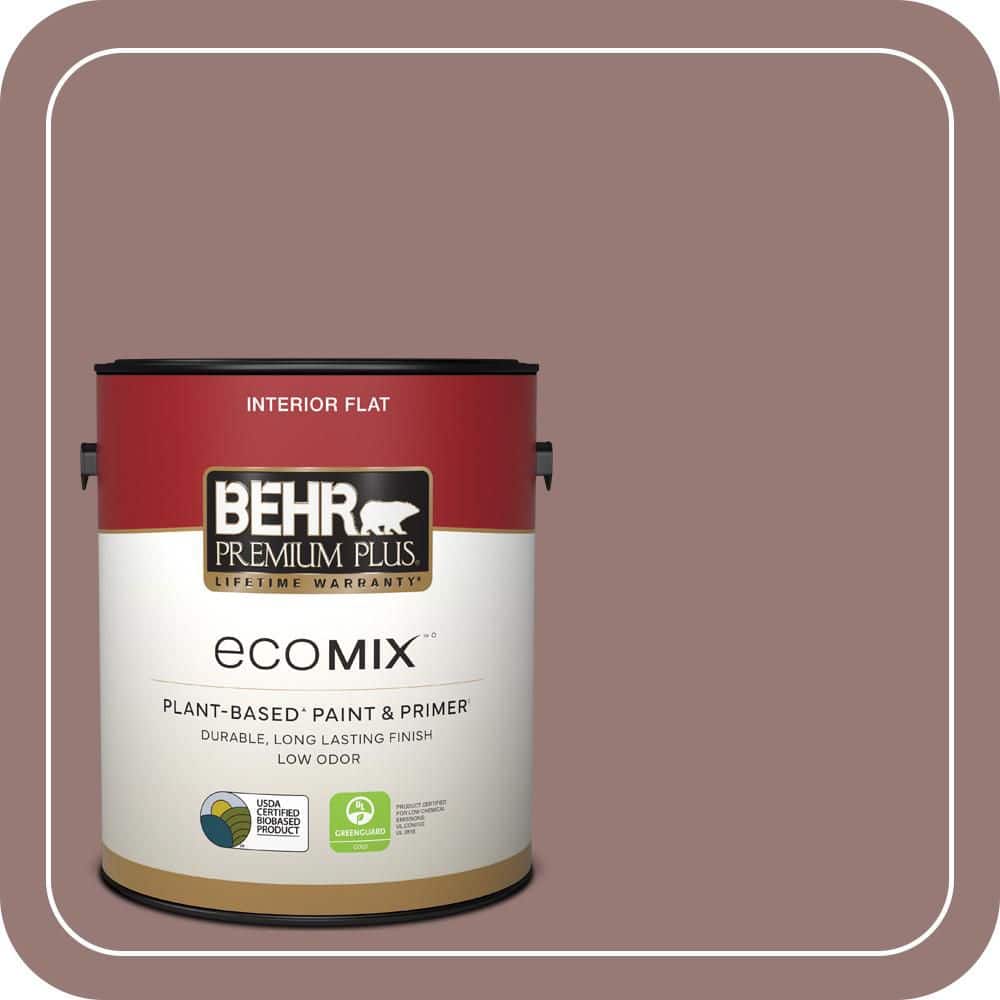 1 gal. #130F-5 Mushroom Basket Flat EcoMix Plant-Based Interior Paint & Primer price history on PriceWatchPro