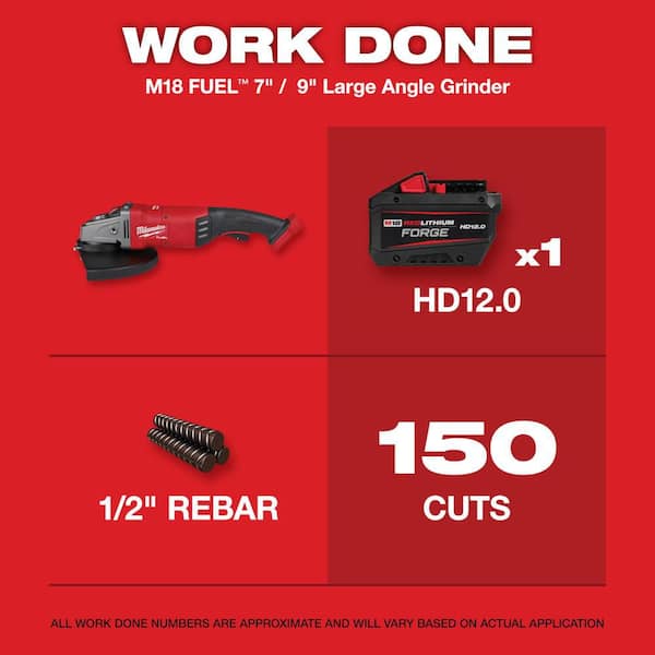 M18 FUEL 18V Lithium-Ion Brushless Cordless 7 in./9 in. Angle Grinder (Tool-Only) w/Brushless Grinder