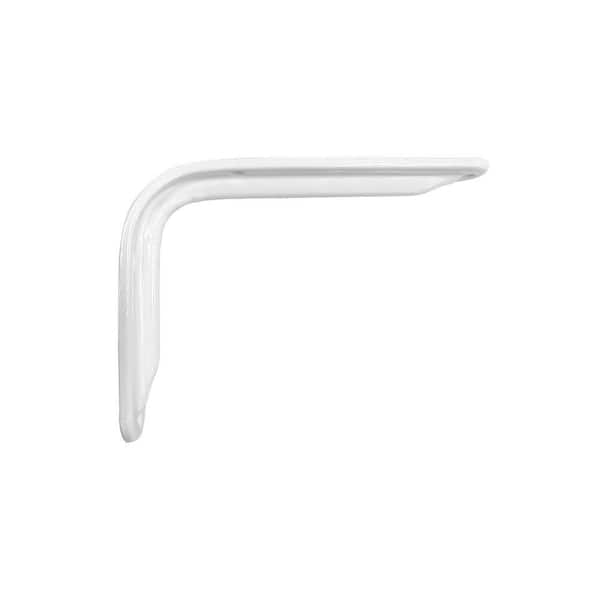 Everbilt 8 in. White Ridge Steel Shelf Bracket 25220PHLHD The Home Depot