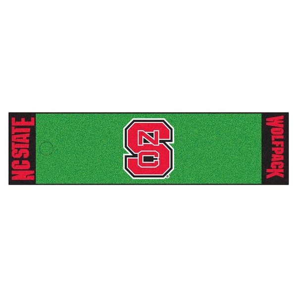 FANMATS NCAA North Carolina State University 1 ft. 6 in. x 6 ft. Indoor 1-Hole Golf Practice Putting Green