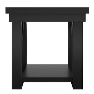 Carlyle Black 20 in. End Table