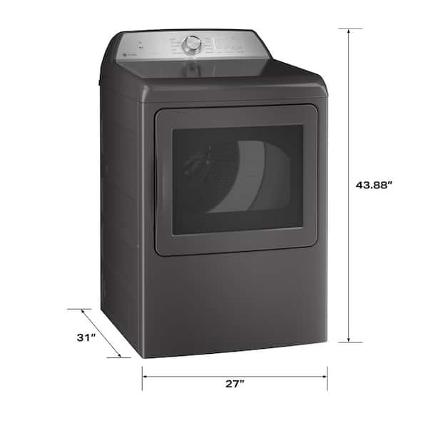 GE 7.4-cu ft Electric Dryer (Diamond Gray) ENERGY STAR