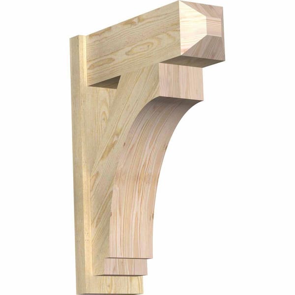 Ekena Millwork 8 in. x 30 in. x 22 in. Imperial Craftsman Rough Sawn Douglas Fir Outlooker