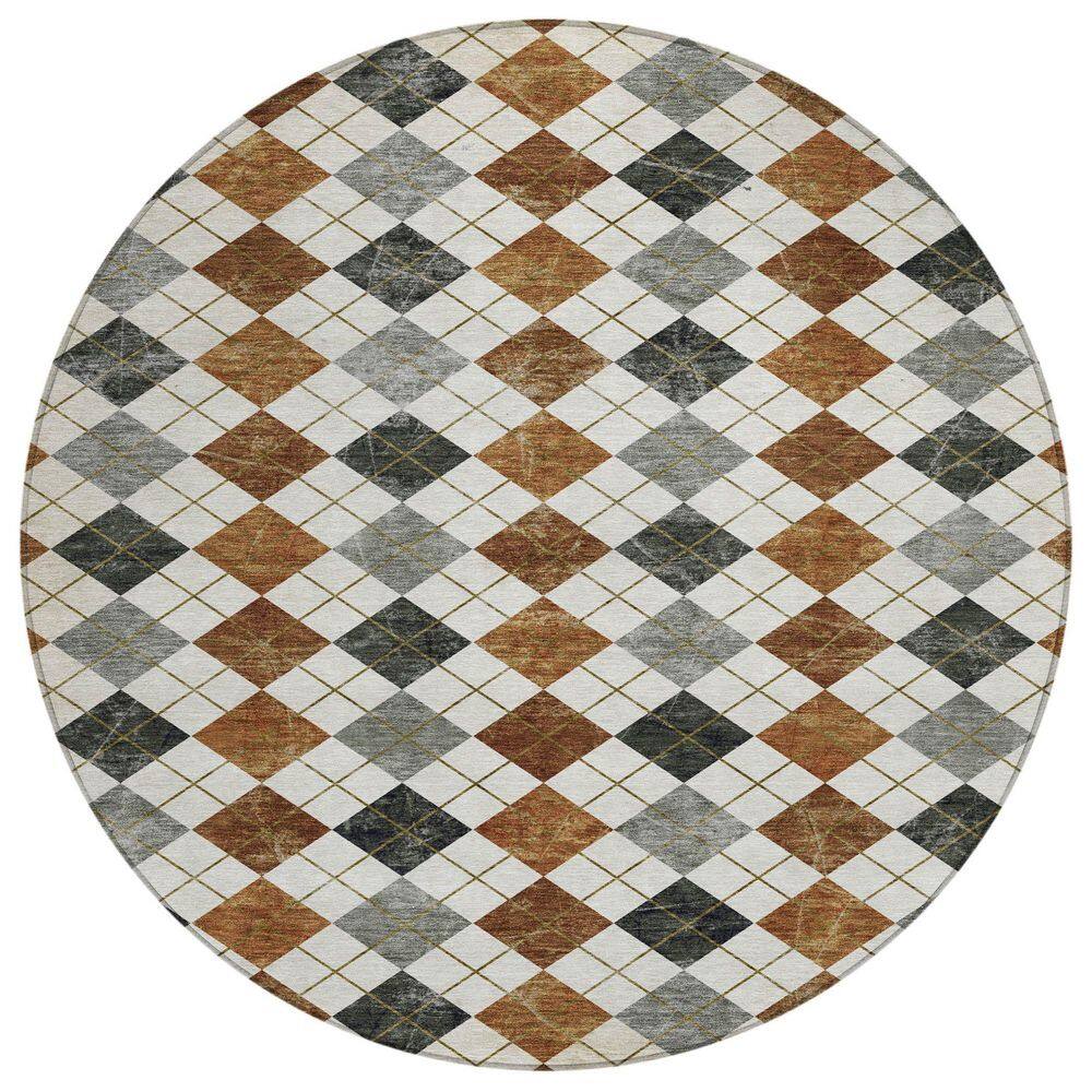 Chantille Machine Washable Indoor/Outdoor Abstract ACN2237 Terracotta 8 ft. x 8 ft. Area Rug price history on PriceWatchPro