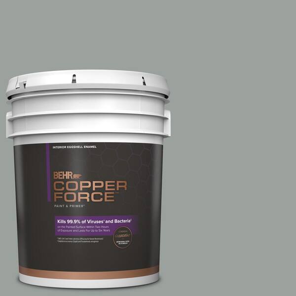 COPPER FORCE 5 gal. PPU1116 Brampton Gray Eggshell Enamel Virucidal