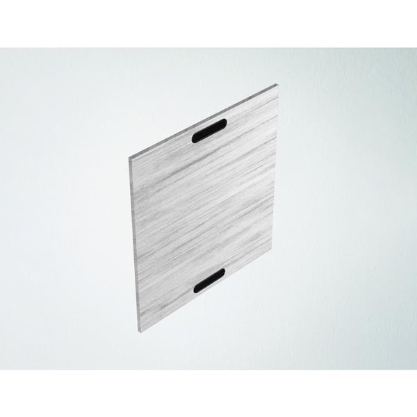 WeatherStrong Miami White Wash High Density Polythylene 0.63 in. x 22.5 in. x 30 in. Outdoor Kitchen Cabinet Base End Panel