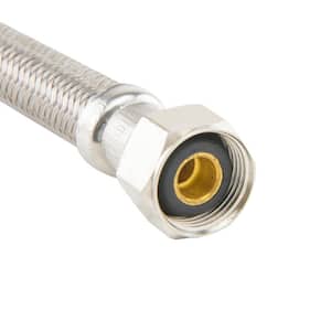 3/8 X 1/2 In Keeney Manufacturing PP23808 Plumb Pak Ez Faucet Supply Tube Compression X Fip 30 In L Stainless Steel 5.9 x 21.1 x 4.5,