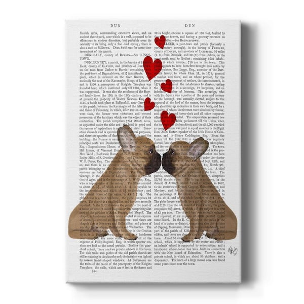 Wexford Home French Kiss and Hearts By Wexford Homes Unframed Giclee Home Art Print 27 in. x 16 in.