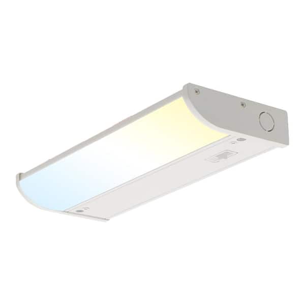 Seamless 9 in. Hardwired White Integrated LED Under Cabinet Light 1-Pack