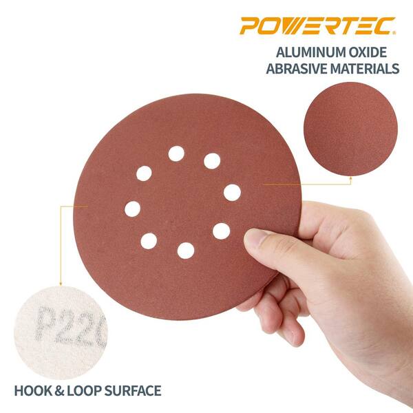 8 Cloth Backed Peel and Stick Aluminum Oxide PSA Disc - 10 Pack