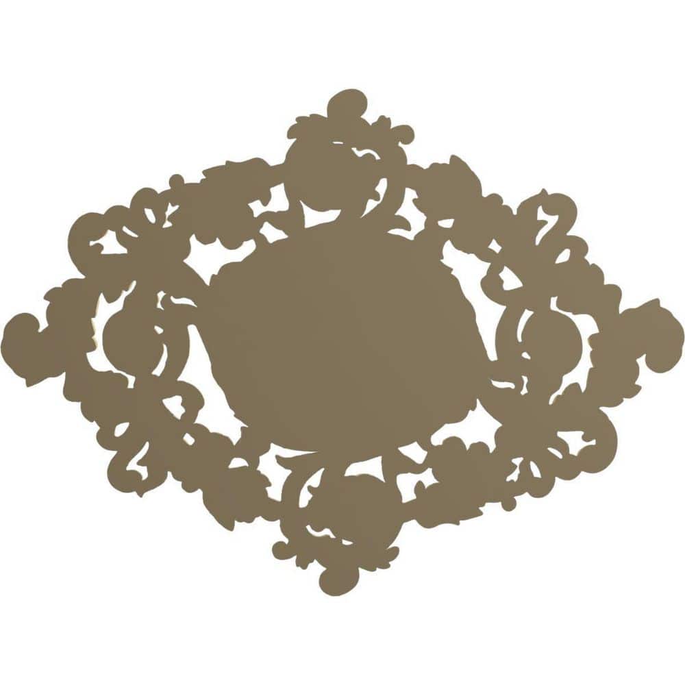 Primed White Ornate Urethane Ceiling Medallion 22.5" x 30.38"