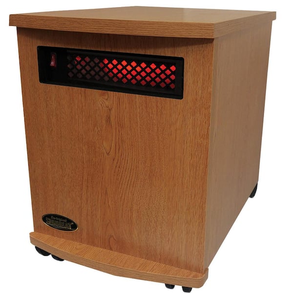 Unbranded Original SUNHEAT USA1500 5-Year Warranty Infrared Heater, Oak