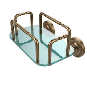 Prestige Wall Mounted Guest Towel Holder in Brushed Bronze